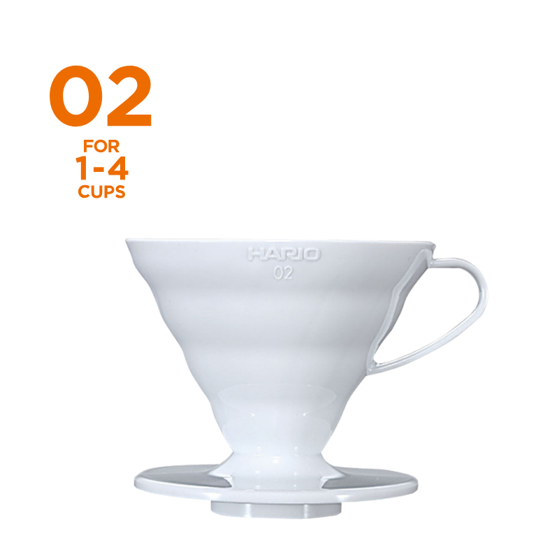 V60透過ドリッパー02ホワイト(PP製)(新パッケージ)｜HARIO Official Shop