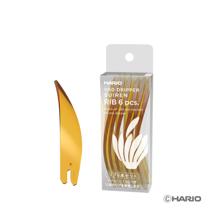 SUIREN リブ6本セット 透明イエロー｜HARIO Official Shop