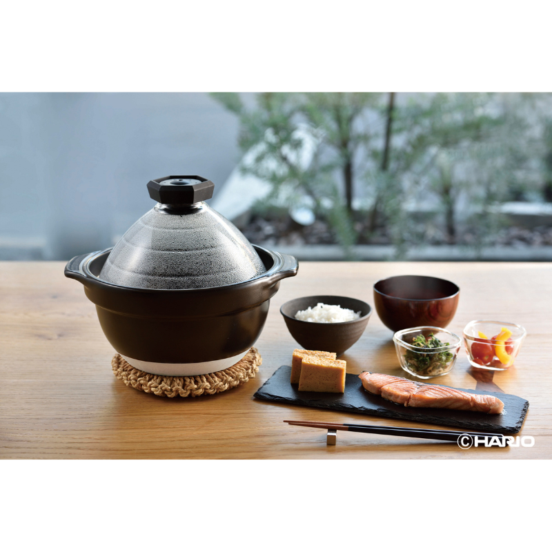 HARIO ハリオ フタがガラスのご飯釜 2〜3合用 フタがガラスのご飯釜2-3合|HARIO Official Shop