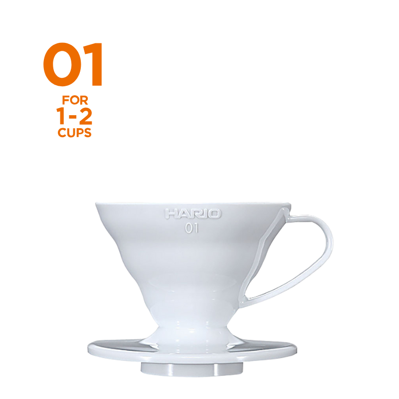 V60透過ドリッパー01ホワイト(PP製)｜HARIO Official Shop
