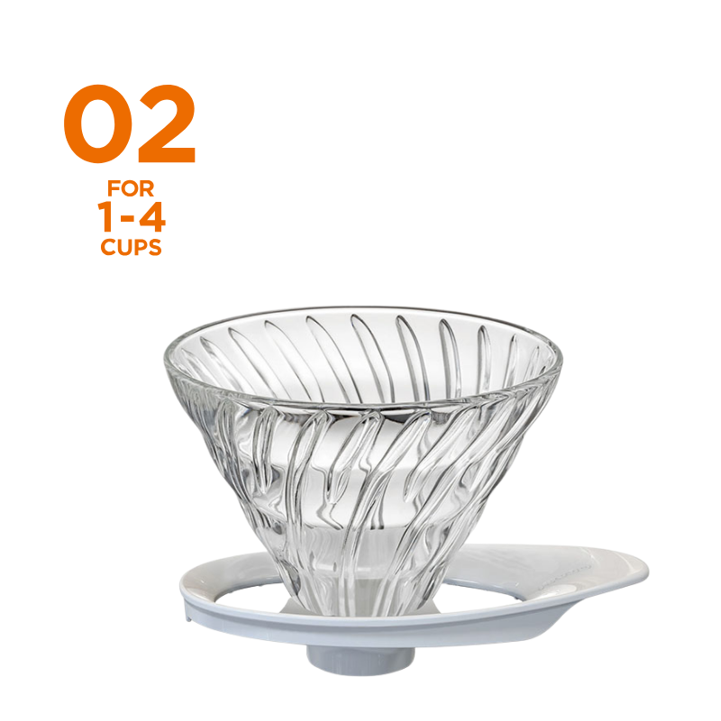 V60 耐熱ガラス透過ドリッパー 02 ホワイト｜HARIO Official Shop