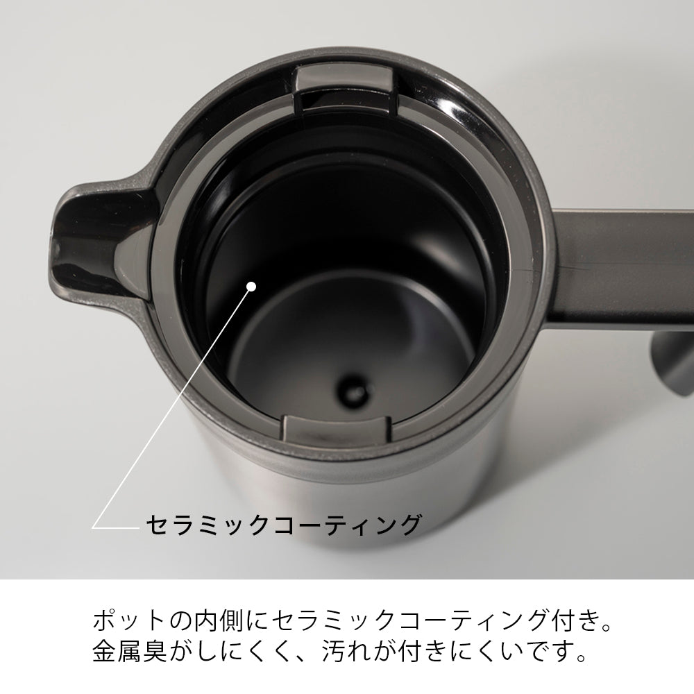 
                  
                    セラミックコーティング　真空二重保温ポット 600 ブラック
                  
                