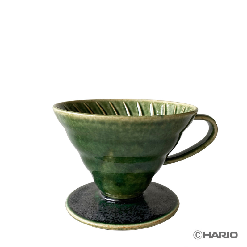 ゴリ太郎 HARIO×たち吉 V60透過ドリッパー 02 伝統釉 織部|HARIO