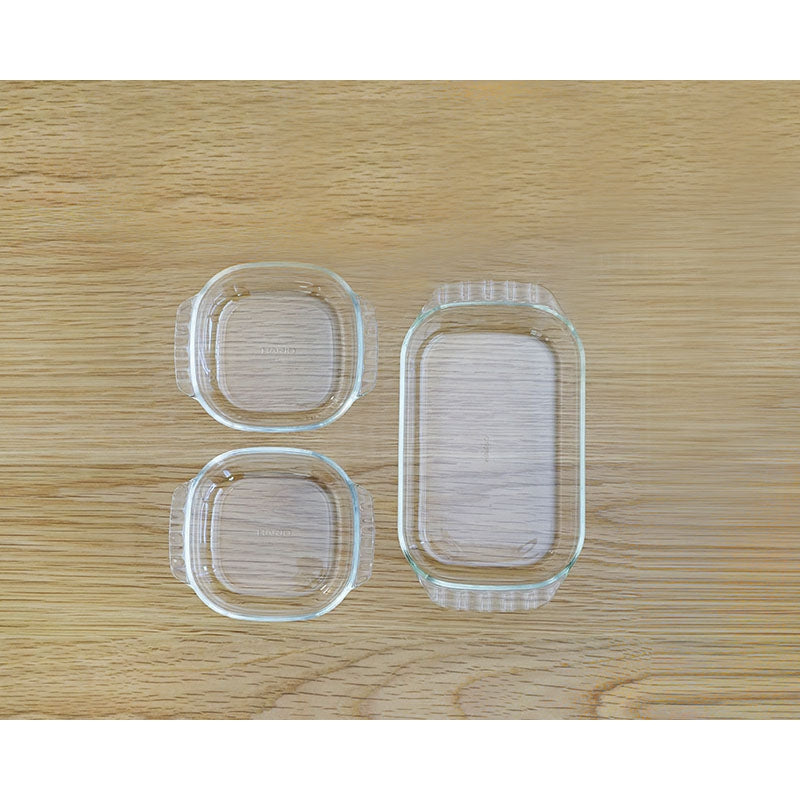 耐熱ガラス製トースター皿3個セット｜HARIO Official Shop